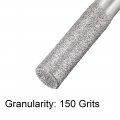 Uxcell Diamond Burrs Grinding Drill Bits For Carving Rotary Tool 1 4-inch Shank 6mm Cylindrical 150 Grit 5 Pcs