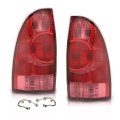 Tail Light Assembly For Toyota Tacoma 2005 2015 Red Lens Rear Brake Lamp Driver And Passenger Side Pair Without Bulbs 
