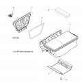 Polaris Atv Storage Shield Box Genuine Oem Part Qty 1