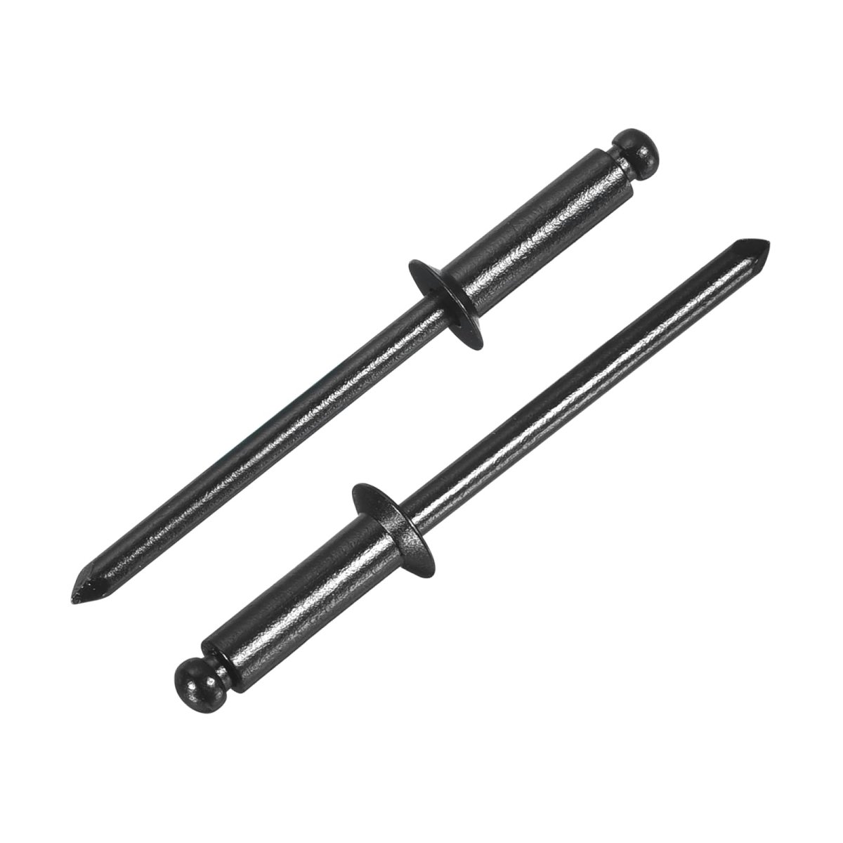 100pcs 5 32 X1 2 Aluminum Blind Rivets Grip And Steel Mandrel Countersunk Head Long Split For Metal Furniture Automotive Black
