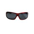 Magid Y90 Gemstone Onyx Protective Eyewear With Red Outside Black Inside Frame And Grey Lens One Pair 