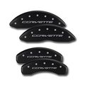C7 Corvette Stingray Brake Caliper Cover Set With Script Matte Black 