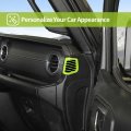 Cherocar Dashboard Side Air Conditioning Vent Trim Cover Interior Accessories Compatible With 2018-2023 Jeep Wrangler Jl Jlu