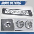 Auto Dynasty Spoiler Model Led Rear Third Brake Light High Mount Stop Lamp For Ford Mustang Lx Hatchback 87-93 Clear Lens