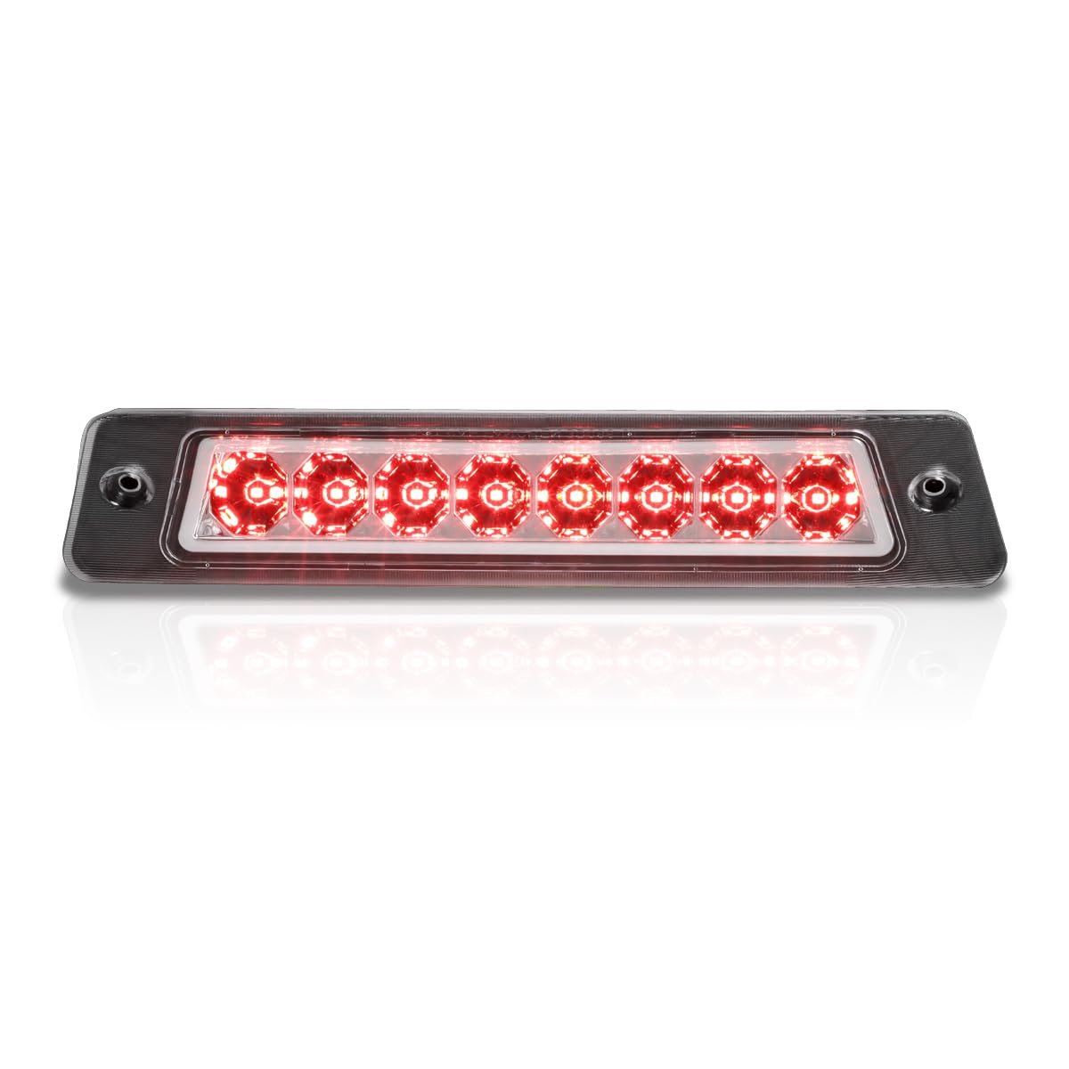 Auto Dynasty Spoiler Model Led Rear Third Brake Light High Mount Stop Lamp For Ford Mustang Lx Hatchback 87-93 Clear Lens