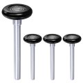 4pcs 1 8 Black Nylon Garage Door Rollers For 2 Track 4 25 Long Stem Quiet Wheels Ball Bearings 