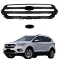 Front Grille Glossy Black Straight Trim Style Replacement For Escape 2017-2019 Gj5z8200b Gj5z8200c 