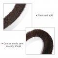 Uxcell Weather Stripping Brush 26ft L X 0 3 W 5 H Self-adhesive Seal Weatherstrip Sweep Brown For Door Window