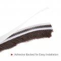 Uxcell Weather Stripping Brush 26ft L X 0 3 W 5 H Self-adhesive Seal Weatherstrip Sweep Brown For Door Window