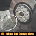 X Autohaux 4pcs Od 108mm To Id 100mm Aluminum Alloy Car Hub Centric Rings Wheel Bore Center Spacer