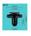 Autobahn88 Intercooler Clip Compatible With Mazda Cx-3 Cx-5 Cx-7 Oem L33x13209 Pack Of 20