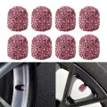 8 Pack Universal Diamond Crystal Car Wheel Tire Valve Caps Tyre Rim Stem Covers Airdust Waterproof For Automobiles Motorcycles