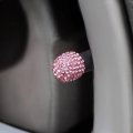 8 Pack Universal Diamond Crystal Car Wheel Tire Valve Caps Tyre Rim Stem Covers Airdust Waterproof For Automobiles Motorcycles