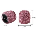 8 Pack Universal Diamond Crystal Car Wheel Tire Valve Caps Tyre Rim Stem Covers Airdust Waterproof For Automobiles Motorcycles