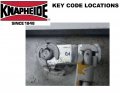 Knapheide 26100008 Replacement Lock Key Kit For Rotary Latches Code 0002