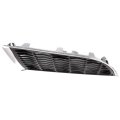 Passenger Side Grille Assembly For Mitsubishi Galant 2004 2005 2006 Plastic Chrome Shell With Painted Silver Gray Insert