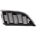 Passenger Side Grille Assembly For Mitsubishi Galant 2004 2005 2006 Plastic Chrome Shell With Painted Silver Gray Insert 