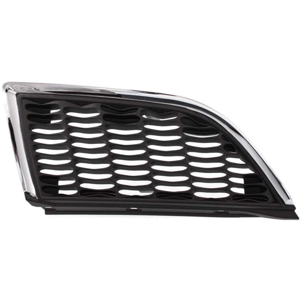 Passenger Side Grille Assembly For Mitsubishi Galant 2004 2005 2006 Plastic Chrome Shell With Painted Silver Gray Insert