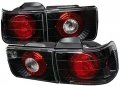 Spyder Auto Euro Style Tail Lights Black Clear 