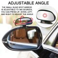 Small Blind Spot Mirror Adjustable 360 Degrees Rotation Convex Hd Glass Side Rearview With Clip On And Sticker For Cars Trucks