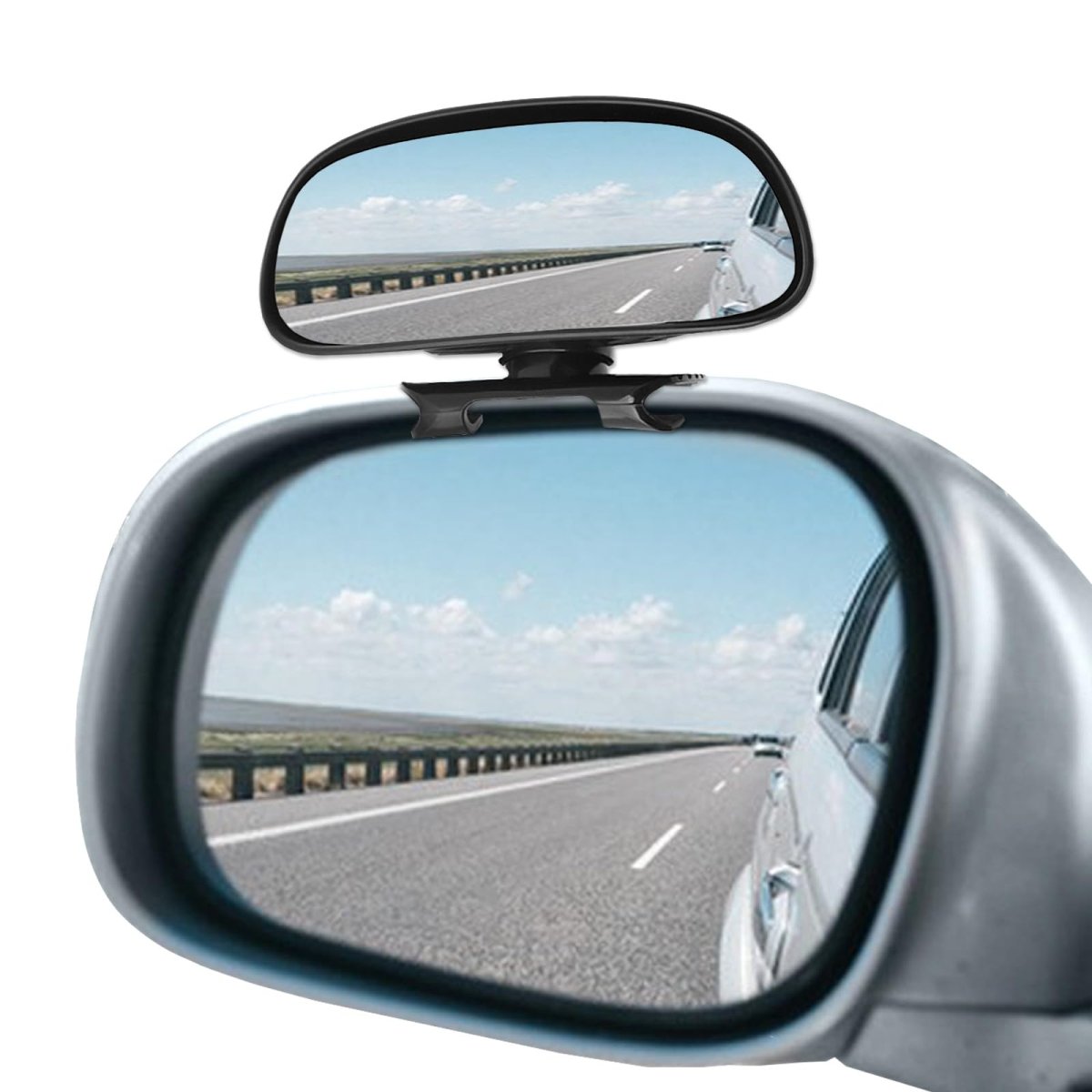 Small Blind Spot Mirror Adjustable 360 Degrees Rotation Convex Hd Glass Side Rearview With Clip On And Sticker For Cars Trucks