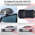 Small Blind Spot Mirror Adjustable 360 Degrees Rotation Convex Hd Glass Side Rearview With Clip On And Sticker For Cars Trucks