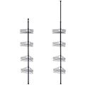 Yescom 4 Tier Metal Corner Shelf Caddy Bathroom Wall Rack Storage Organizer Soap Holder