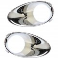 Infiniti Qx50 Fog Light Trim 2014 2015 Driver And Passenger Side Pair Set Chrome Dot Sae Compliance Replacement For In1038102 