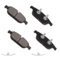 Front D1549 Semi Metal Disc Brake Pad Set With Hardware For Audi A5 A6 A7 A8 S7 2011 To 2018 4 Piece 