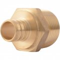 Sharkbite 3 4 X 1 Inch Crimp Mnpt Male Adapter Brass Plumbing Fitting Pex Pipe Copper Uc139lfa 