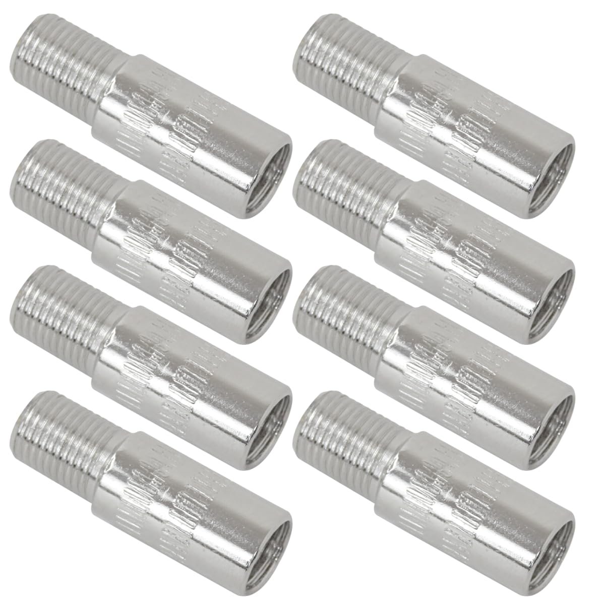 27mm Valve Stem Extensions Silver Brass Tire Cap Extender Adapter For Car Motorcycle Truck 8 Pieces