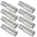 27mm Valve Stem Extensions Silver Brass Tire Cap Extender Adapter For Car Motorcycle Truck 8 Pieces 