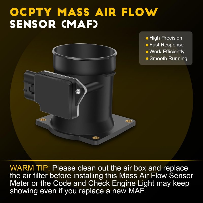 Mass Air Flow Sensor Maf Fits Ford E-250 Econoline 07-10d Escape 01-06 Explorer 99-03 For Ranger 01-03 For Focus 00-04 6 Pins