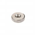 Uxcell Round Knurled Thumb Nuts Conector Lock Adjusting M4 Female Threaded Thin Type Nickel Plated Pack Of 20