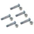 Pack Of 5 Shear Pin Bolt Nut For Bolens Yard Man Two-stage Snowblowers 