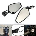 Motorcycle Bar End Mirrors Rear View Side Black 7 8 In For Grom Msx125 Cb500f Z125 Z750 Z900 Mt 03 07 Fz 09 10 Sv650 