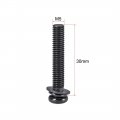 Uxcell M5 X 30mm Carbon Steel Phillips Pan Head Machine Screws Bolts Combine With Spring Washer And Plain Washers 20pcs