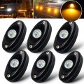 Gcd 6 Pods Amber Led Rock Light Kit Neons For Jeep Tj Jk Utv Atv Suv Rv Off Road Ranger Camper Boat Underglow Lamp Truck Trail 