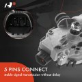 A-premium Front Windshield Wiper Motor Compatible With Chrysler Pt Cruiser 2006-2010 Hummer H3 5-pin Replace 159010-9041