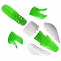 Plastic Fairing Kit And Black Seat For Pit Dirt Bike Kx 65 Kx65 4green 3white Fender Parts Set 