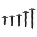 380 Piece Self Drilling Screws Kit For Metal And Wood 410 Stainless Steel 8 10 Phillips Modified Truss Head Black Oxide Coated