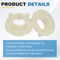8 Pcs Faucet Mounting Lock Nut G1 2 Pp Plastic Winged Locknuts For Kitchen And Bathroom Sink Installation Beige 1 57 In Outer