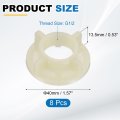 8 Pcs Faucet Mounting Lock Nut G1 2 Pp Plastic Winged Locknuts For Kitchen And Bathroom Sink Installation Beige 1 57 In Outer