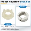 8 Pcs Faucet Mounting Lock Nut G1 2 Pp Plastic Winged Locknuts For Kitchen And Bathroom Sink Installation Beige 1 57 In Outer