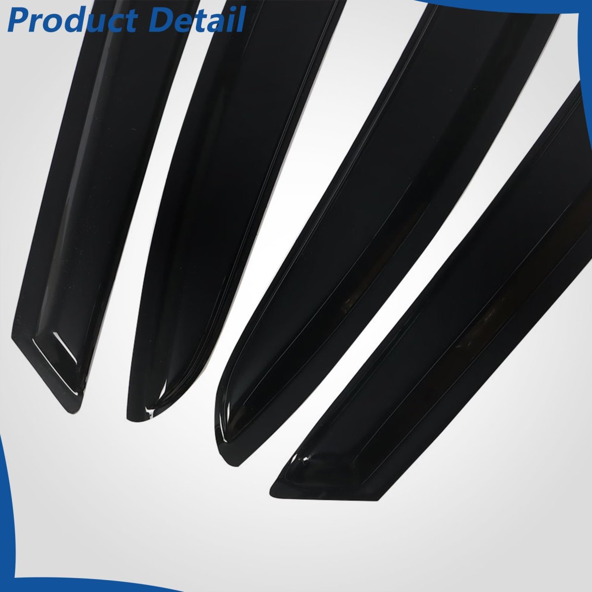 Window Visors Shade Sun Rain Wind Guards For Civic 4 Door Sedan 2006 2011 Pieces Black Acrylic Side Deflectors