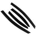Window Visors Shade Sun Rain Wind Guards 4 Pieces Black Acrylic Replacement For Civic Door Sedan 2006-2011 