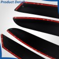 Window Visors Shade Sun Rain Wind Guards For Civic 4 Door Sedan 2006 2011 Pieces Black Acrylic Side Deflectors