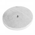 Uxcell Household Tea Table Glass Top Circle Aluminum Disc Adapter 99mm Dia Silver Tone