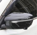 Kaitian 2pcs Carbon Fiber Rearview Side Mirror Frame Molding Cover Trim Strip Emblems For Nissan Rogue 2021 2022