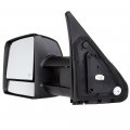 Aintier Towing Mirror Fit For 2007-2017 Toyota Tundra Tow With Power Adjusted Heated Turn Signal Light Black Housing